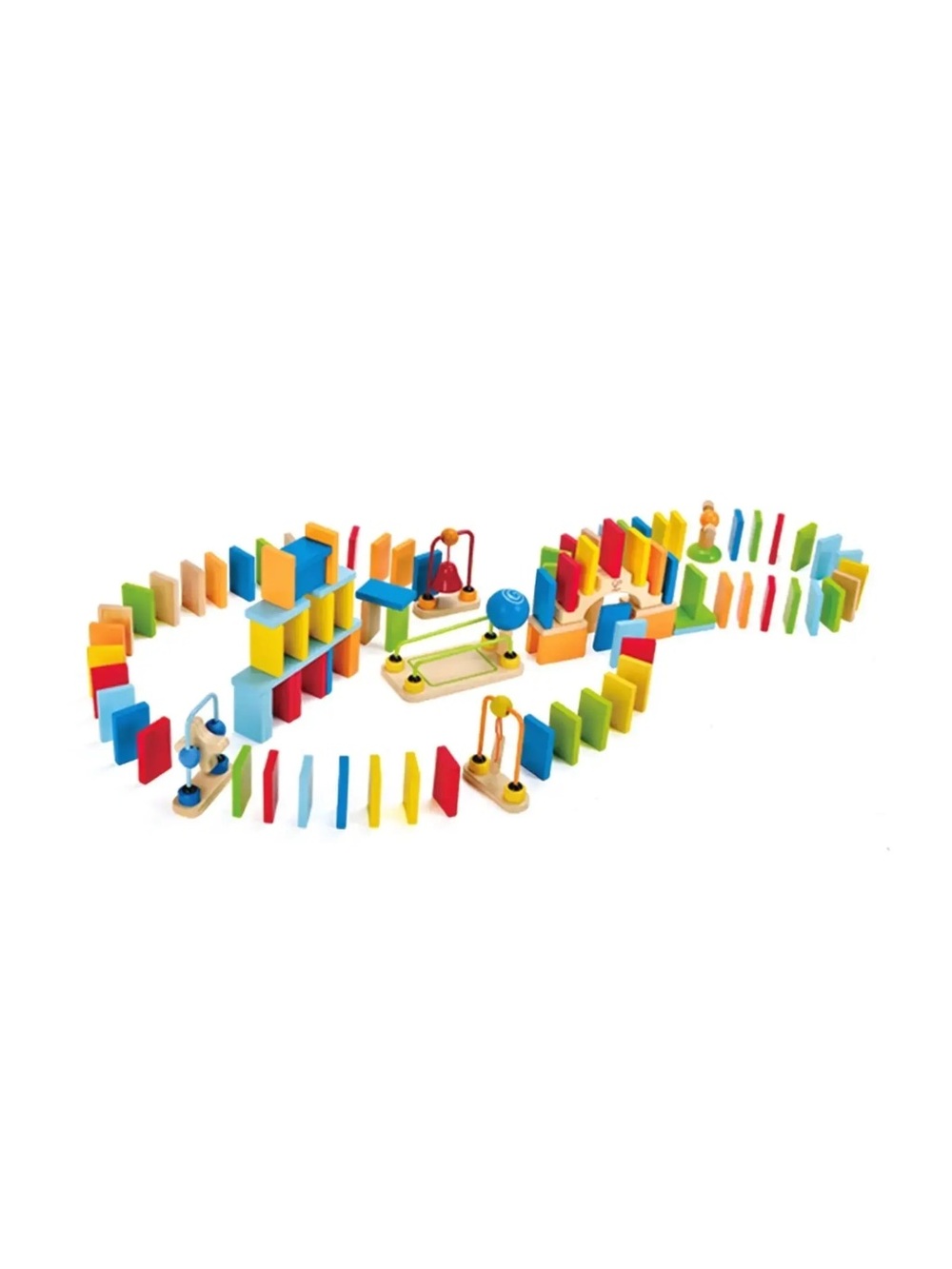 Hape Dynamo Dominos 107 Pieces Complete Set Wooden Toys